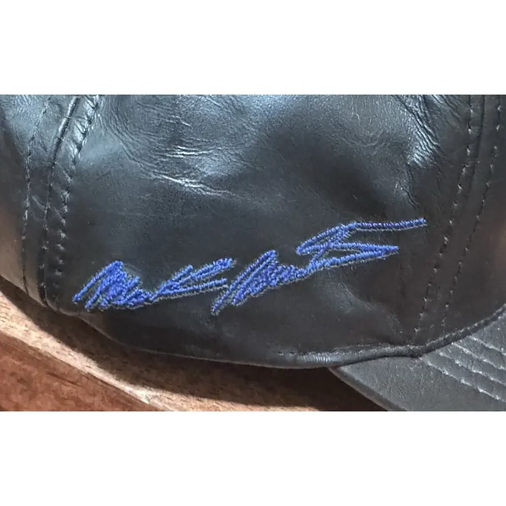Mark Martin Roush Nascar Racing Leather Hat Buckle Strap Black